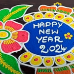 Simple New Year Rangoli Designs 2025